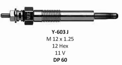 Свеча накаливания NGK 1663